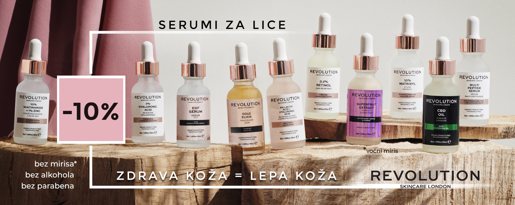 Revolucija cena je u toku - Revolution Beauty London serumi za lice