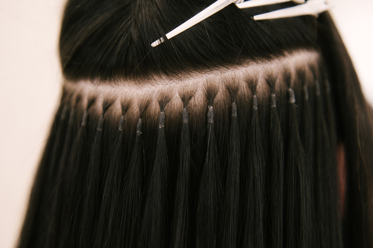 Keratin hair extensions