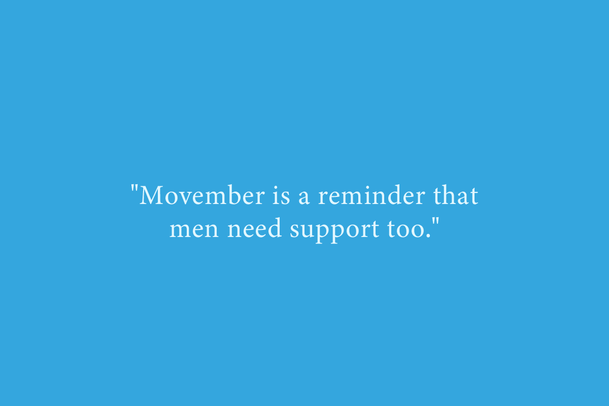 November is a month to raise awareness of men’s mental and physical health