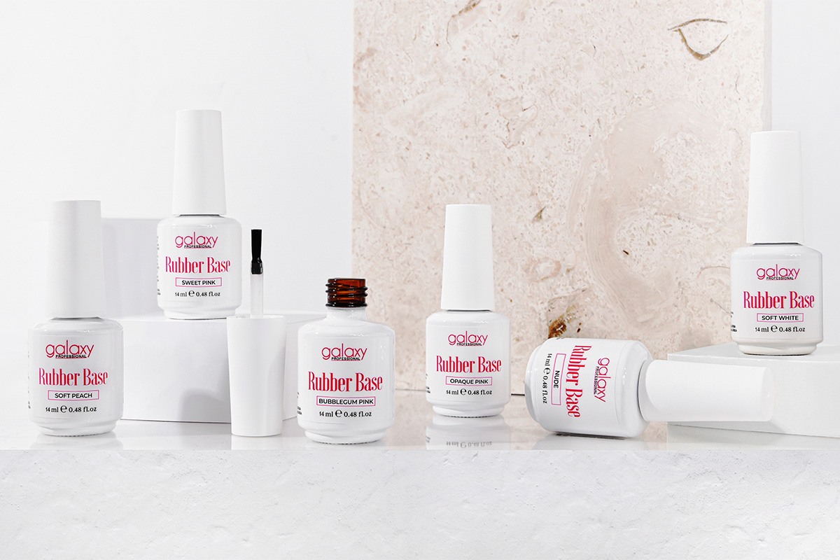 Clear and colored rubber base