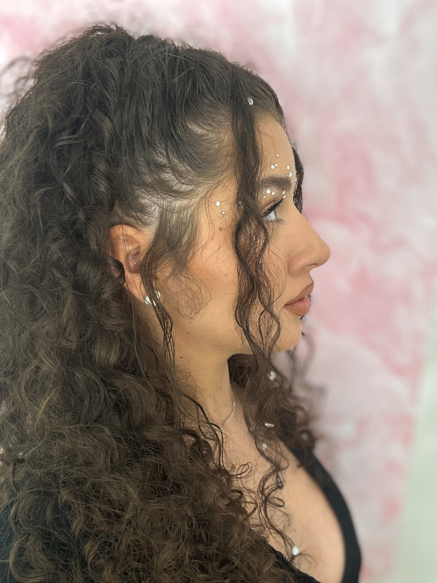 Festival hairstyles for curly hair