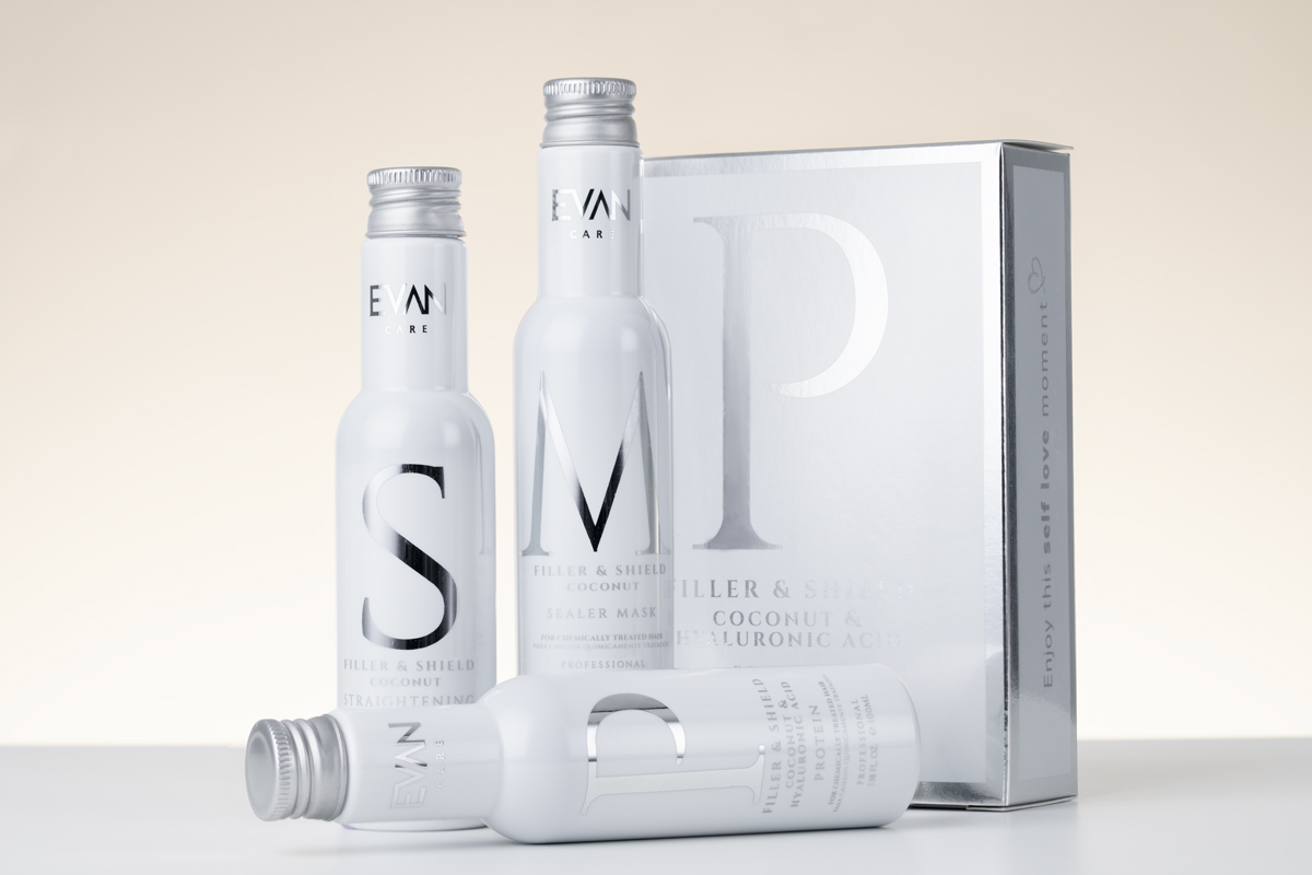 Shampoo, treatment, and mask for straightening and restoring chemically treated hair