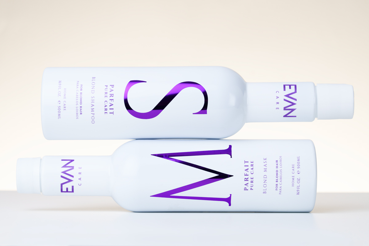 Evan Care brand - purple shampoo and mask for blonde hair