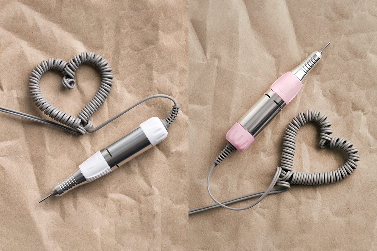 Electric nail file for shaping, preparation and care of natural, gel and acrylic nails