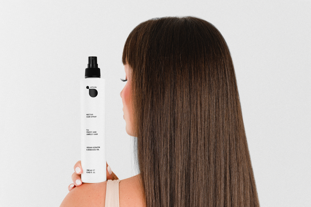 Babassu oil in the Infinity Nectar hair spray - shine and long-lasting protection
