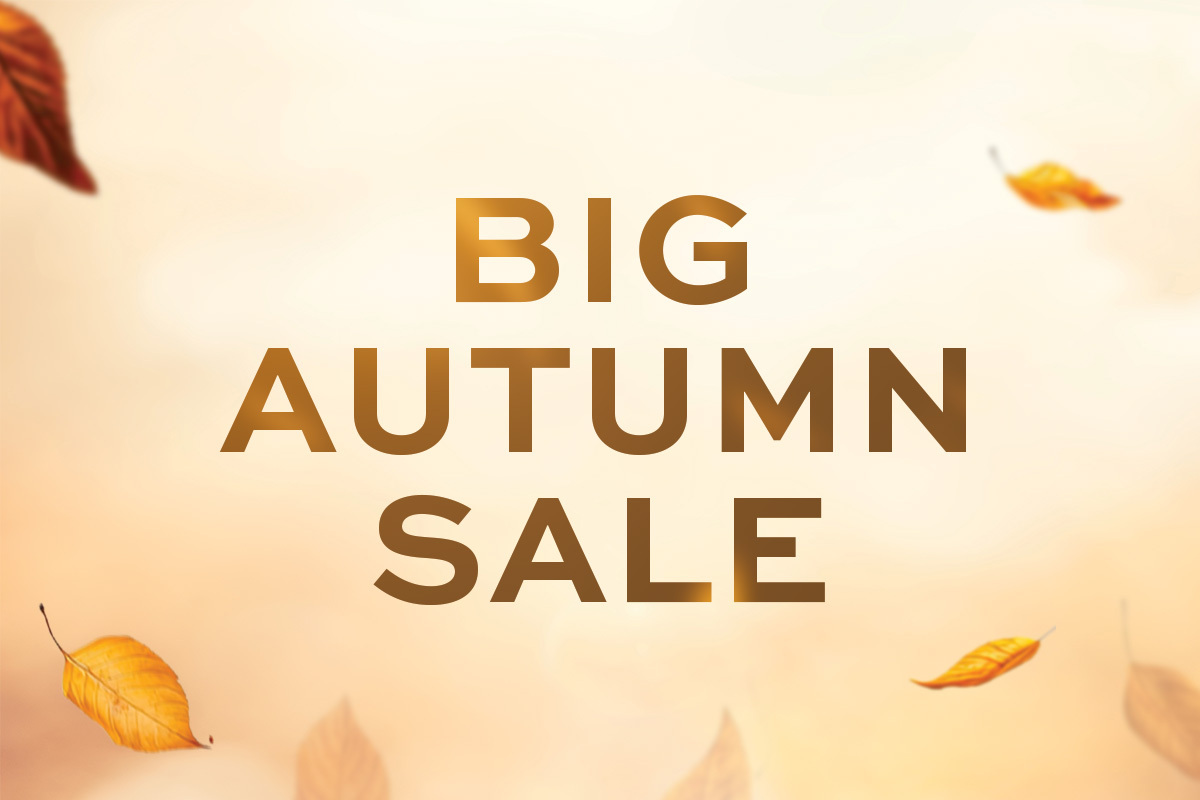 Three days of discounts during the Big Autumn Sale