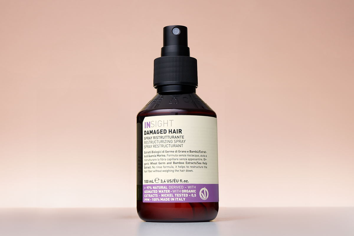 Heat protection spray for damaged hair