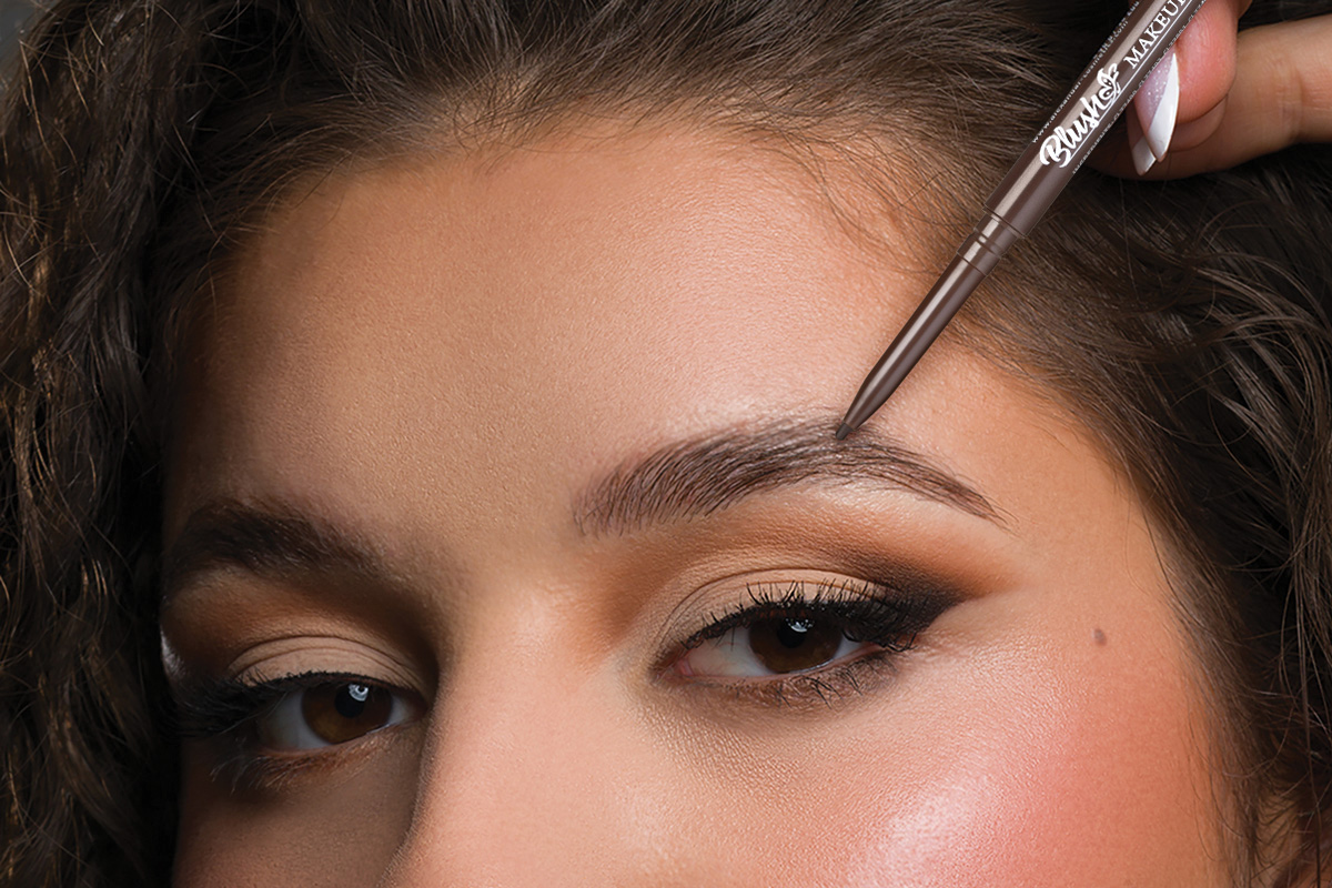 Blush brow pencil with ultra-fine tip