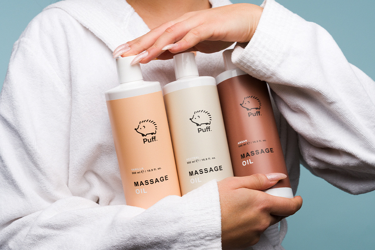 Massage oils create a deeply relaxing experience for the body and the skin