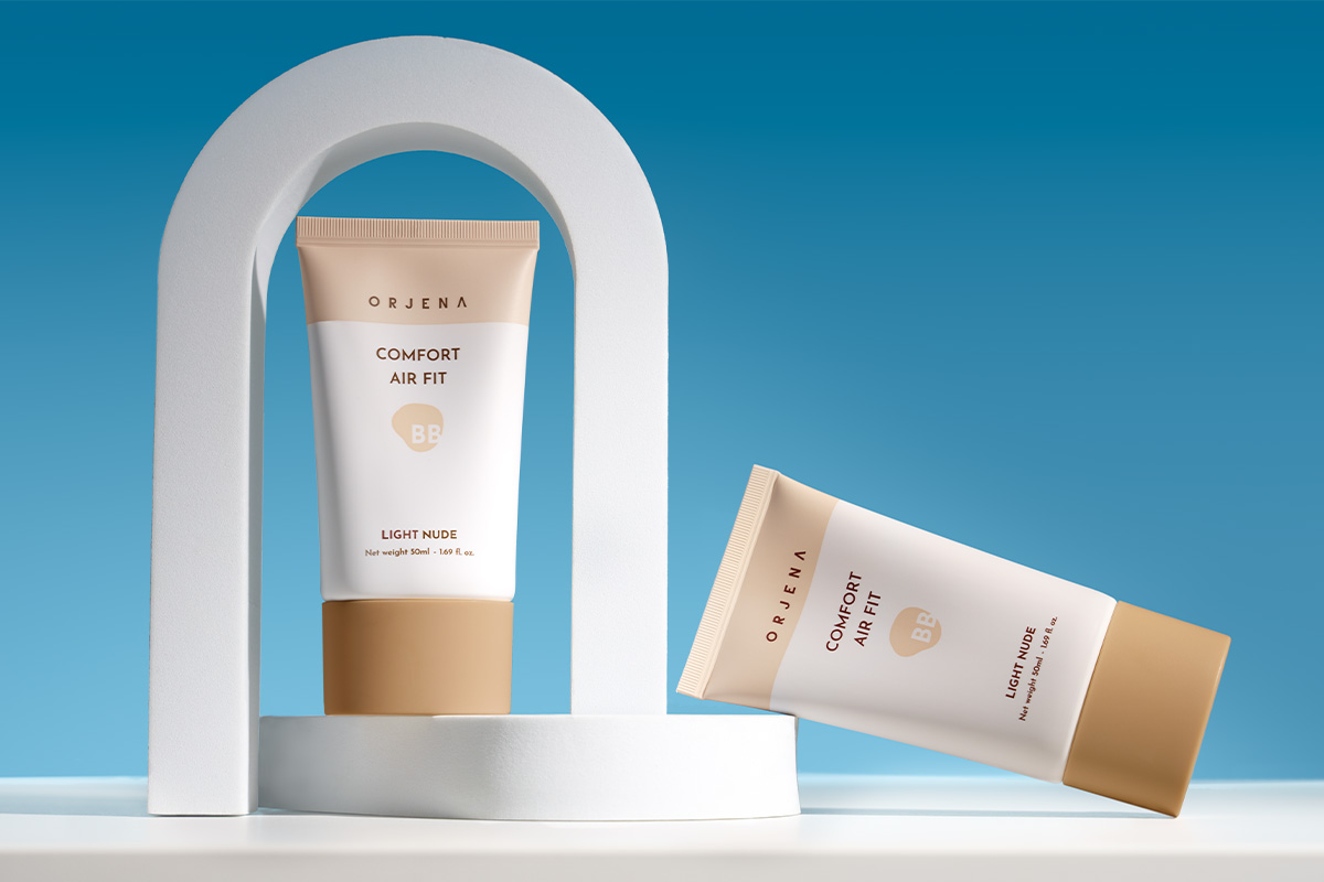 Orjena BB cream provides light coverage and a silky feel on the skin