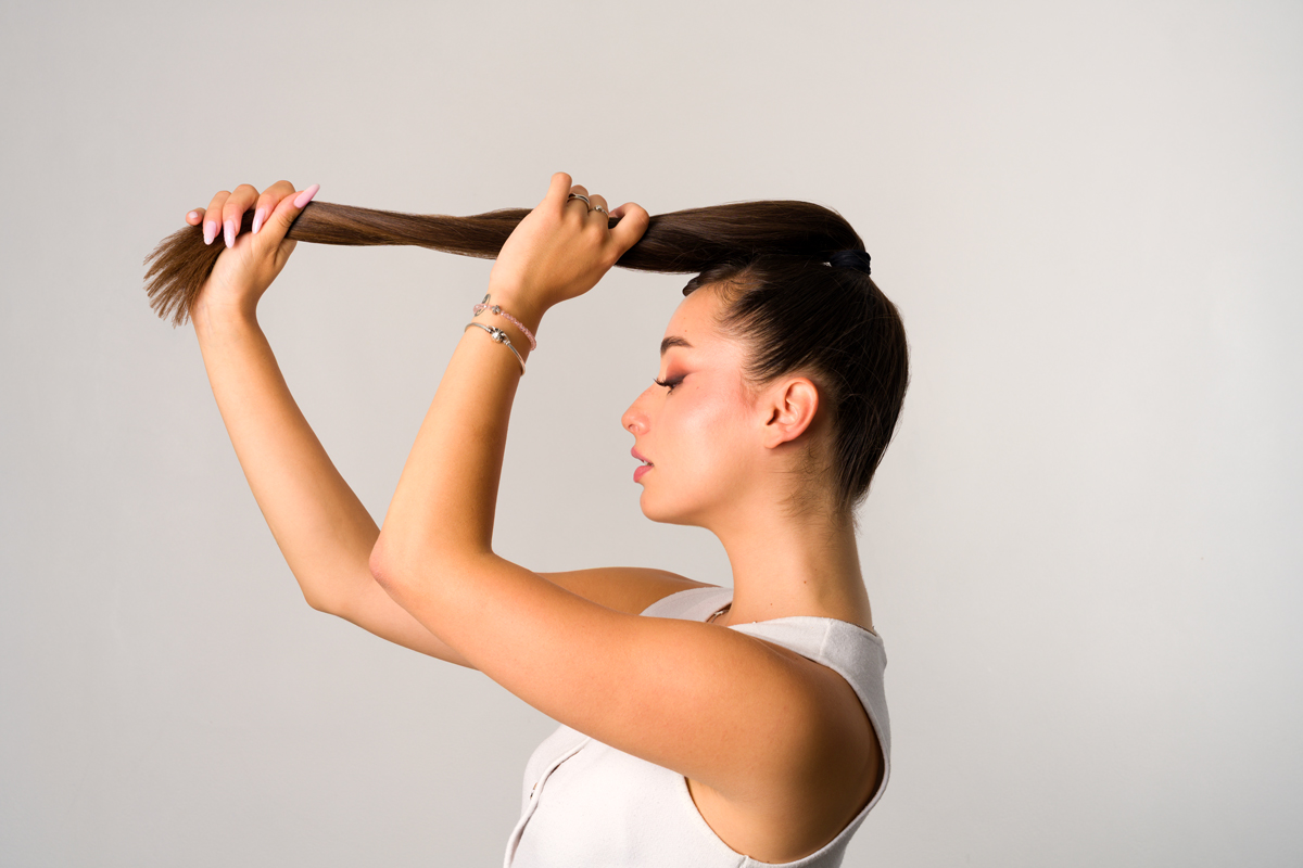 A ponytail requires attention to detail in order to look neat and polished