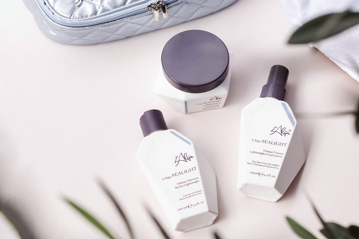 L’Alga hair care products with unique fragrance notes
