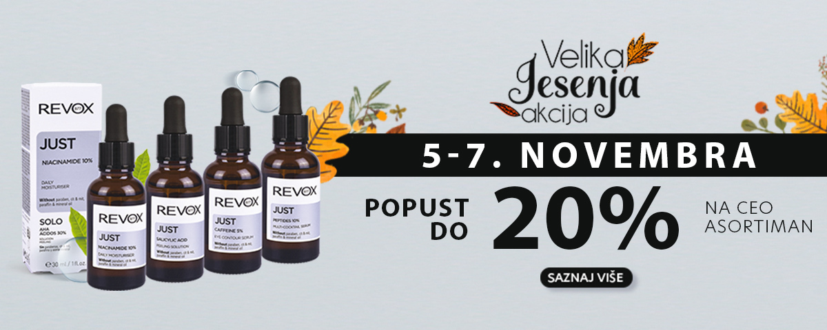 Velika jesenja akcija 2020. godine - serumi za lice