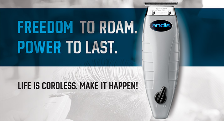 Cordless hair and beard trimmer
