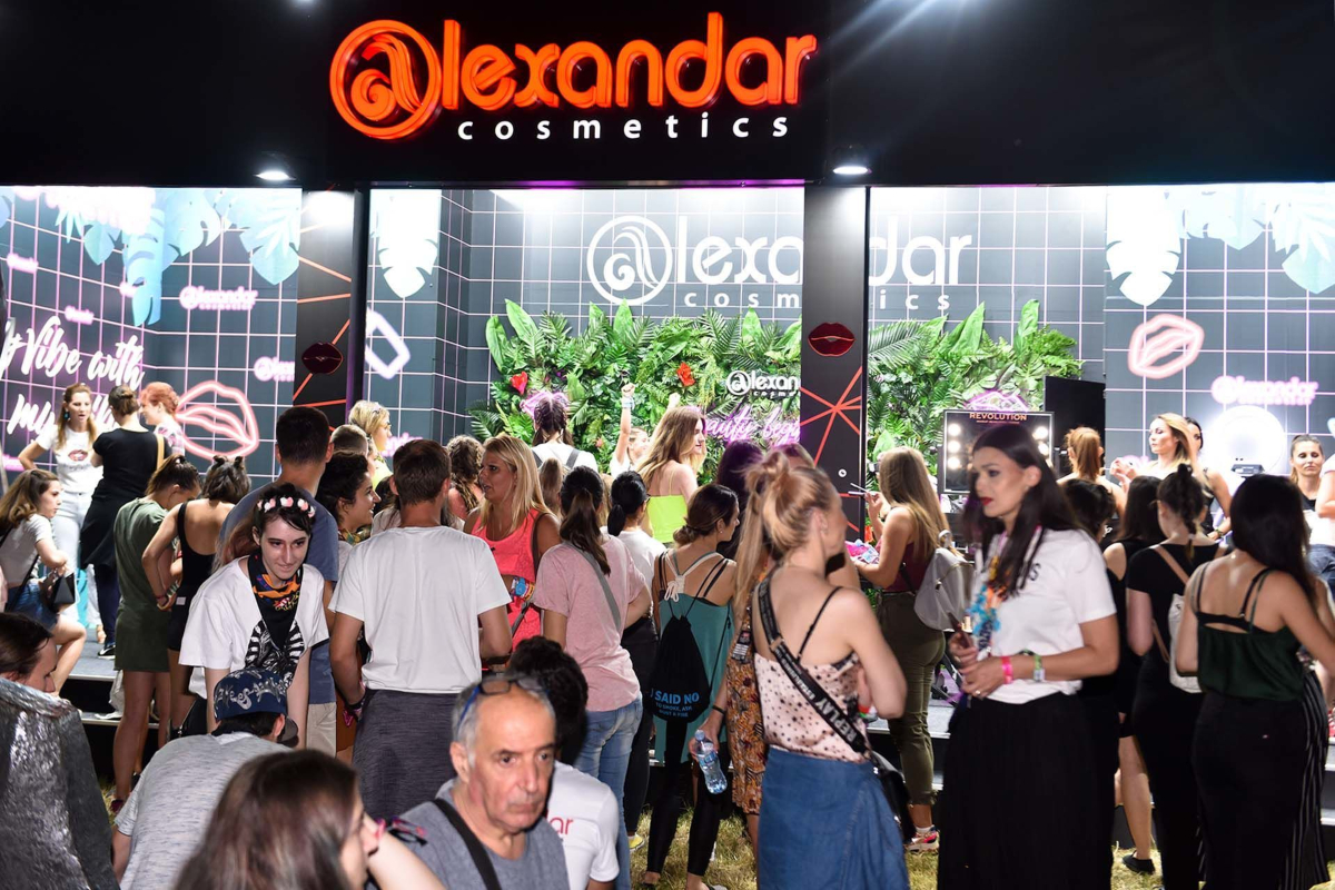EXIT festival - zabava u Alexandar Cosmetics zoni