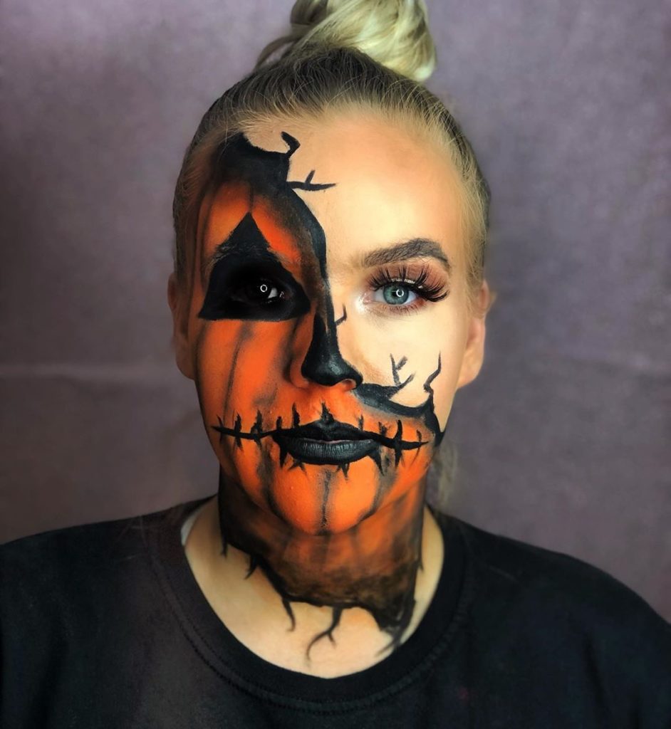 Halloween face makeup